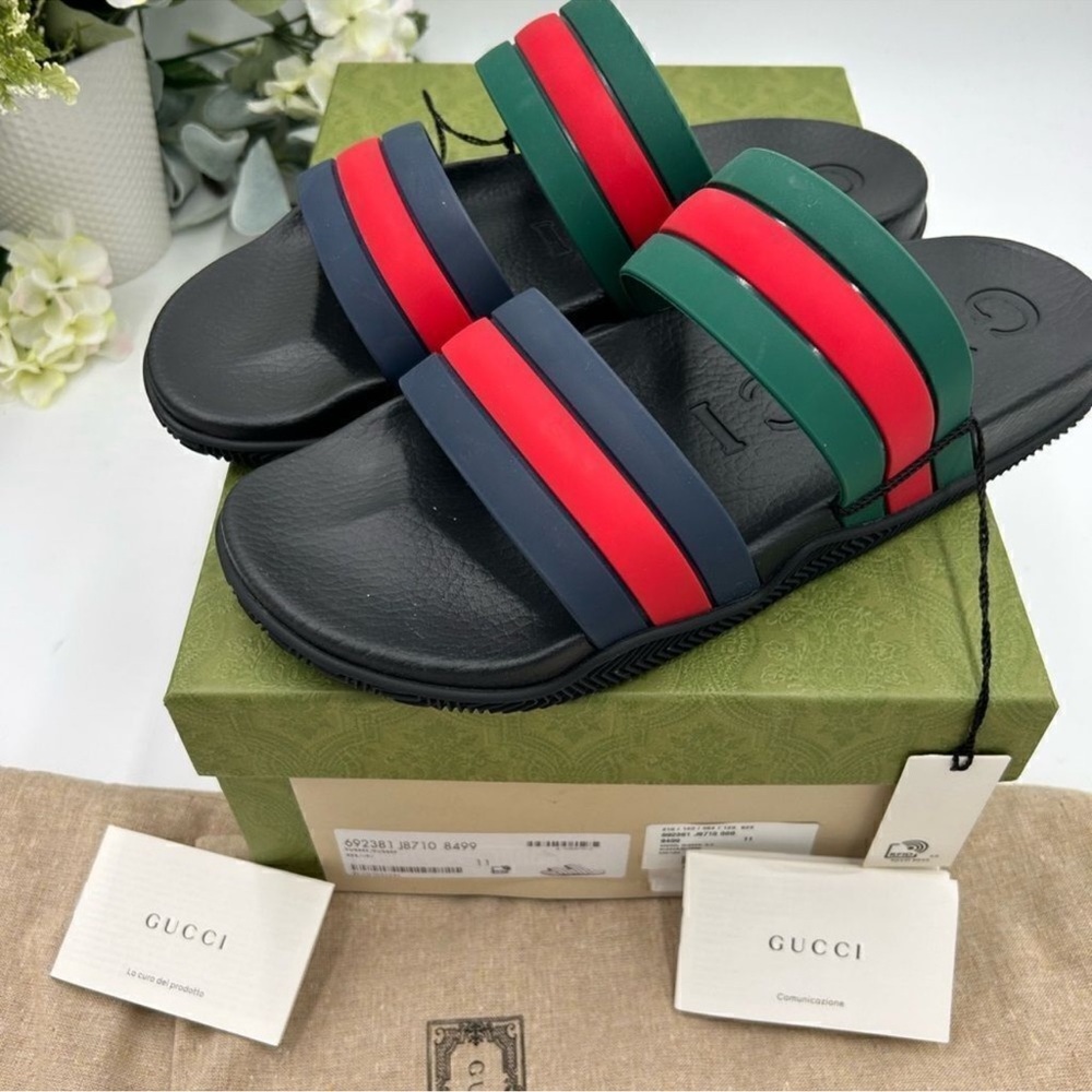 Men’s Gucci, Agrado double strap sandal size 11 made in Italy - Picture 8 of 11